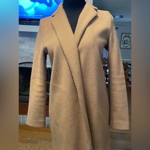 Womens Zara open front coat size S‎ brown